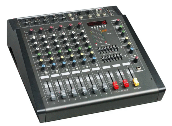 MIXER POTENCIADO ROSS 6 CANALES