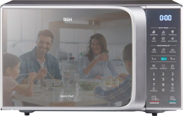 MICROONDAS BGH QUICK CHEFF SILVER - Imagen 2