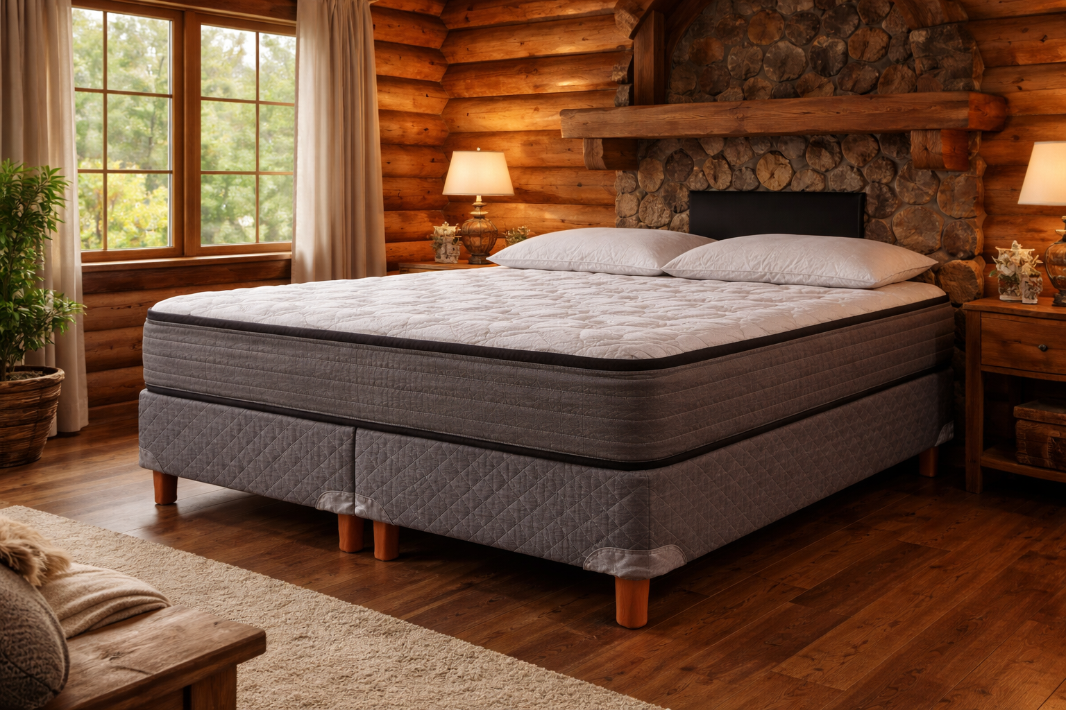 SOMIER PIERO NOVA KING SIZE ESPUMA ALTA DENSIDAD